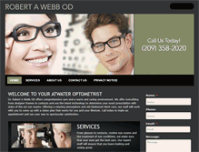 Tablet Screenshot of drrobertwebb.com